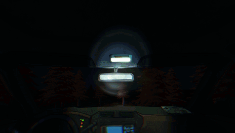 Anxiety: Lost Night rear-view mirror